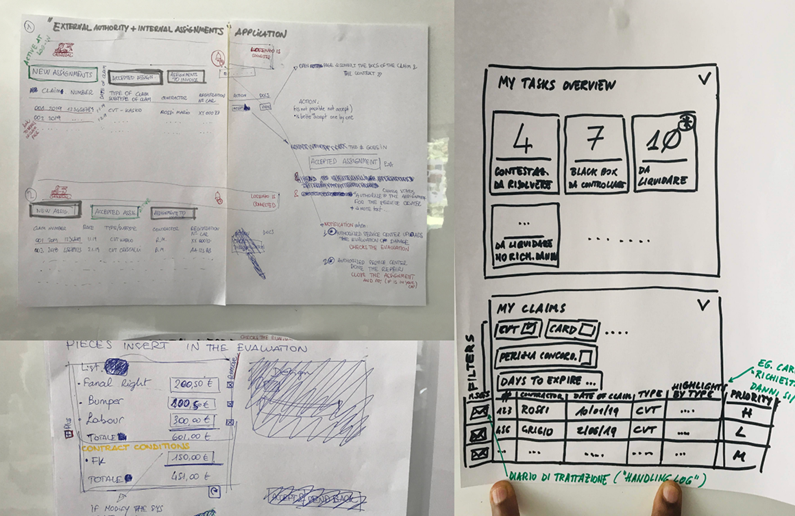 Interface concepts captured during collaborative sketching